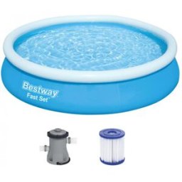BESTWAY Fast Set Piscine hors sol, 366 x 76 cm, avec pompe 57274