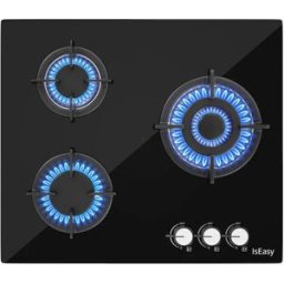 Iseasy Table De Cuisson à Gaz Mgbg-603 65 Cm 3 Feux Black One Size unisex