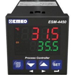 Emko ESM-4450.1.20.1.1/01.04/0.0.0.0 2 points, P, PI, PD, PID Régulateur de température Pt100, J, K, R, S, T -200 à 1700 °C Relais 5 A, Relais 3 A (L x l x H)