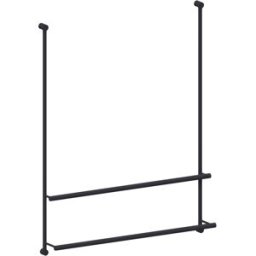 Giese GmbH Porte-serviettes Giese Server 30858-14 pour douches en verre, noir mat