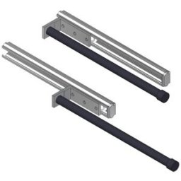 Giese GmbH Porte-serviettes Giese 91113-14 extensible, longueur 300 à 480 mm, noir mat