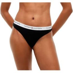 Tommy Hilfiger String Uw0uw03835 Black XS Femme