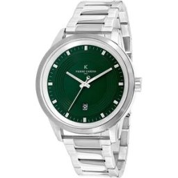 Pierre Cardin Montre Ccp.5028 45mm 3atm Quartz Analogical Grey / Green / Mineral One Size Homme