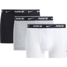 Nike Boxers Nq00ke1284 Trunk 3 Unités Whtie / Grey Heather / Black L Homme