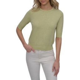 Dkny Pull à Manches Courtes Dw7000058 Lt Lime 2XS Femme