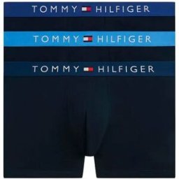 Tommy Hilfiger Boxers Um0um03908 Trunk 3 Unités Blu Jn / Wdg Blu / Blu Spl S Homme