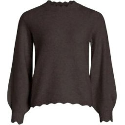 Vila Pull Nikolina O-neck Knit Coffee Bean / Melange S Femme