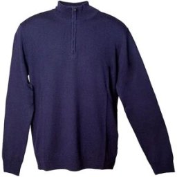 FaÇonnable Pull à Demi-zip Merino Marine Blue 2XL Homme