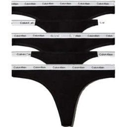 Calvin Klein String Lv00qd5395 3 Unités Black / Black / Black / Black / Black L Femme