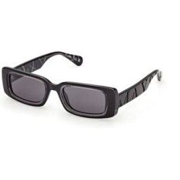 Max&co Lunettes De Soleil Pour Femme Mo0156 Shiny Black Smoke/CAT3 Femme