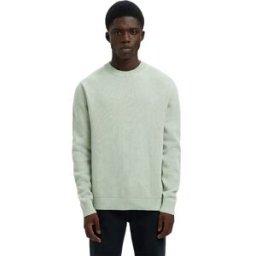 Selected Pull Dane Aqua Gray XL Homme