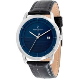 Pierre Cardin Montre Clc.6004 43mm 3atm Quartz Analogical Black / Blue / Mineral One Size Homme