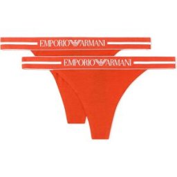 Giorgio Armani Emporio Armani String Ew000405_af19023 2 Unités Coral / Coral L Femme