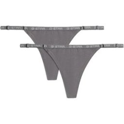 G-star String D29427-01 2 Unités Steel Grey S Femme