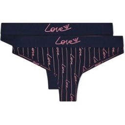 Giorgio Armani Emporio Armani Culotte Ew000404_af19049 Brazilian 2 Unités Ar.Blue Aop / Ar.Blue M Femme