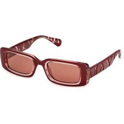 Max&co Lunettes De Soleil Pour Femme Mo0156 Shiny Red Brown/CAT2 Femme