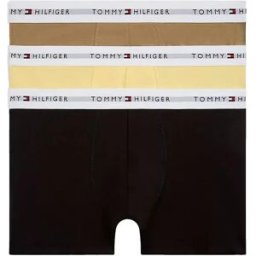 Tommy Hilfiger Boxers Um0um03889 Trunk 3 Unités Black / Citrnela / Woodridge XL Homme