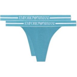 Giorgio Armani Emporio Armani String Ew000405_af19023 2 Unités Aqua / Aqua XL Femme