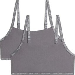 G-star Soutien-gorge D29474-01 Strappy Bralette 2 Unités Steel Grey 2XL Femme