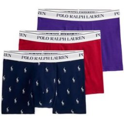 Ralph Lauren Accesorios Boxers 714830299 3 Unités Opulent / Heritage Red / Navy AOP S Homme