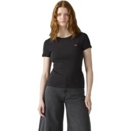 Levi´s ® T-shirt à Manches Courtes Essential 2 Unités Anthracite Night S Femme