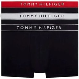 Tommy Hilfiger Boxers Um0um03881 Trunk 3 Unités Nb / / White / Medium Red / Navy Blue S Homme