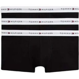 Tommy Hilfiger Boxers Um0um03752 Trunk 3 Unités Black / Black / Black 2XL Homme