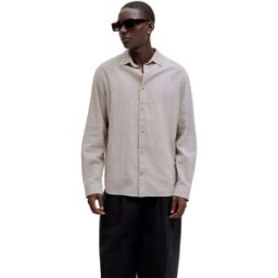 Jack & Jones Chemise à Manches Longues Esummer Linen Blend String S Homme