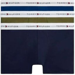 Tommy Hilfiger Boxers Um0um03889 Trunk 3 Unités Arm Grn / Wdg Blu / Ptch Blu XL Homme