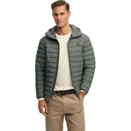 Superdry Veste Fuji Lite Biker Grey S Homme