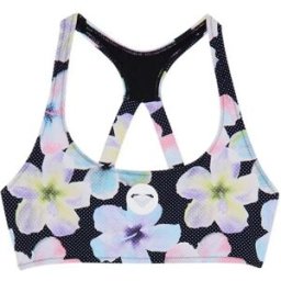 Roxy Haut De Bikini Erjx305786 Active Pt Athletic Bralette Anthracite Im Fleur Real XL Femme