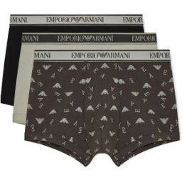 Giorgio Armani Emporio Armani Boxers Em000370_af20669 Trunk 3 Unités Sag / Rav-Sag Prt / Blac S Homme