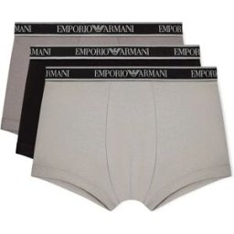 Giorgio Armani Emporio Armani Boxers Em000259_af20669 3 Unités Black / Steel / Grey S Homme