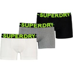 Superdry Boxers M3110475a Trunk 3 Unités Black / Grey / Optic XL Homme