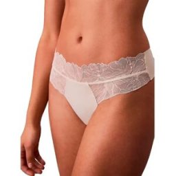 Calvin Klein String Lv00qf8444 Bone White S Femme