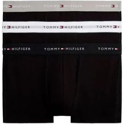 Tommy Hilfiger Boxers Um0um03890 Trunk 3 Unités Grey Heather / Black / White XS Homme