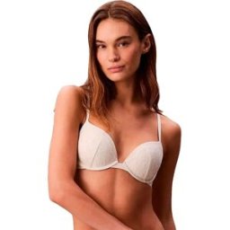 Calvin Klein Soutien-gorge Lv00qf8442 Push Up Bone White 65 Femme