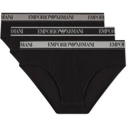 Giorgio Armani Emporio Armani Slips Em000258_af20669 3 Unités Black / Black / Black XL Homme