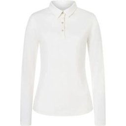 Super.natural Polo à Manches Longues Bio J Regular Fit Fresh White L Femme