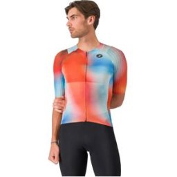 Castelli Top De Sport Free Speed 3 Race Red Paprika / Blue Winter L