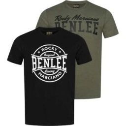 Benlee T-shirt à Manches Courtes Darcut 2 Unités Olive / Black M