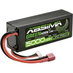 Absima Batterie Lipo Stick Pack 11.1v-50c 5000 Hardcase T-plug Black One Size unisex
