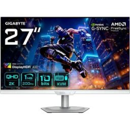 Gigabyte Écran Gaming M27q2 Ice Ek 27´´ Qhd Ips Led 165hz White One Size unisex