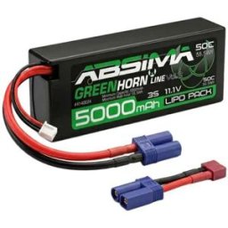 Absima Batterie Greenhorn V2 Lipo 3s 11 1v-50c 5000 Hc Ec5-t-plug Black One Size unisex