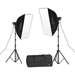 Visico Kit D´éclairage Softbox 2x Vl-300 Plus Ii Black / White One Size unisex