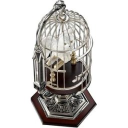 Noble Collection Figurine Miniature En Cage Harry Potter Hedwig White / Gold One Size unisex