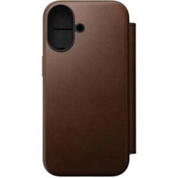 Nomad Coque De Téléphone Modern Leather Folio Iphone 17 Brown One Size unisex