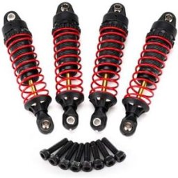 Traxxas Amortisseur Gtr Hard Anodized Ptfe Coated Alloy Tin W/springs 4 Unités Black One Size unisex