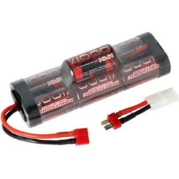 Robitronic Batterie Nimh 4000mah 8 4v Hump Pack T-plug/tamiya Black One Size unisex