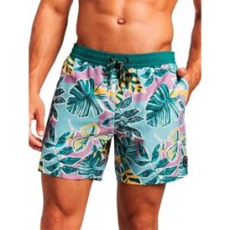 Protest Short De Bain Rayger Plum Mauve M Homme